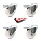 Service Caster 4 Inch Nylon Wheel Swivel Bolt Hole Caster Set with Total Lock Brake SCC SCC-BHTTL20S414-NYS-4 - alternate 3